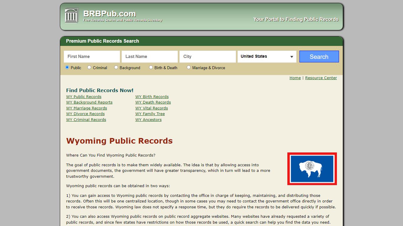Free Wyoming Public Records | Search Criminal and Civil Court Records ...